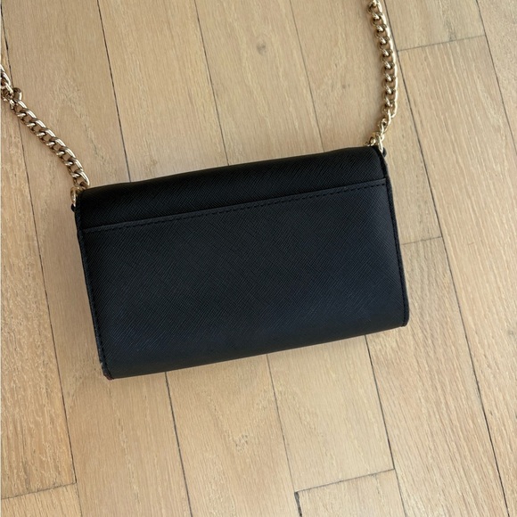 Michael Kors Black Crossbody Bag with Gold Chain - Picture 2 of 3